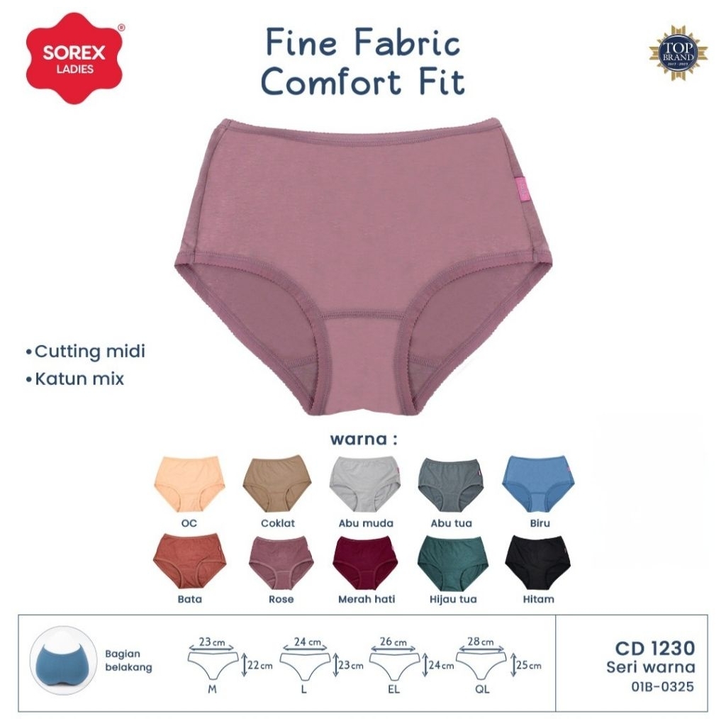[ZDS] 1/3/6 PCS CELANA DALAM CD SOREX 1230 M L EL QL | REMAJA DEWASA SUPER COMFORT AND COMFY BEST SE