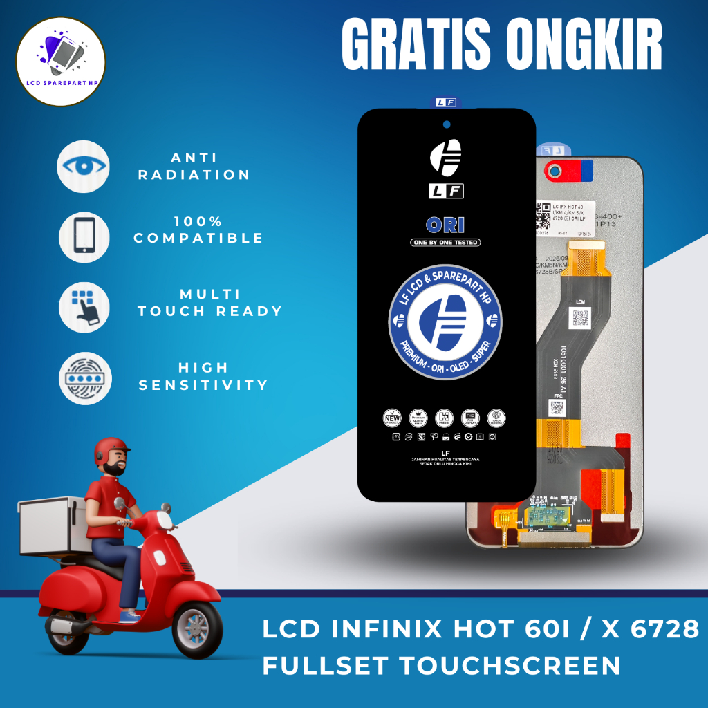 LCD INFINIX HOT 60I/ X 6728 FULLSET TOUCHSCREEN