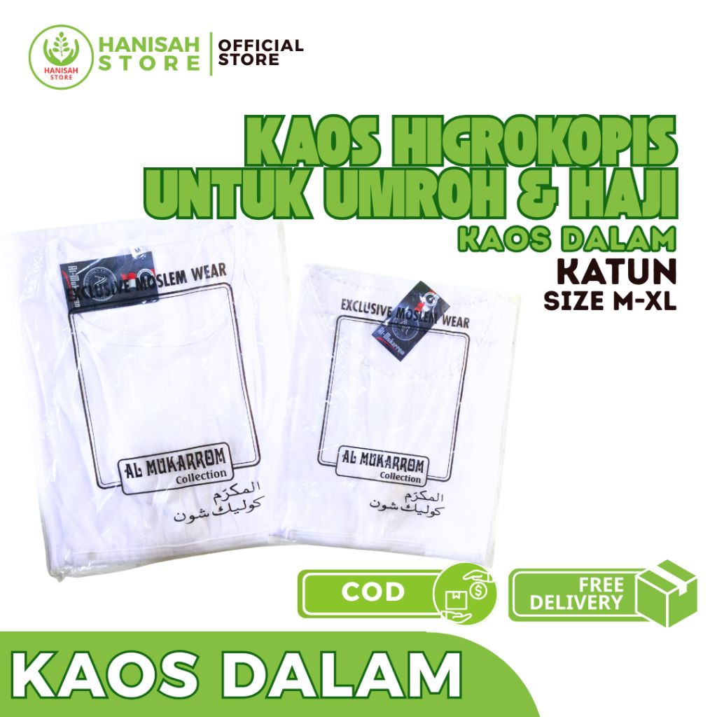 KAOS HAJI SINGLET WANITA & KAOS HAJI OBLONG PRIA