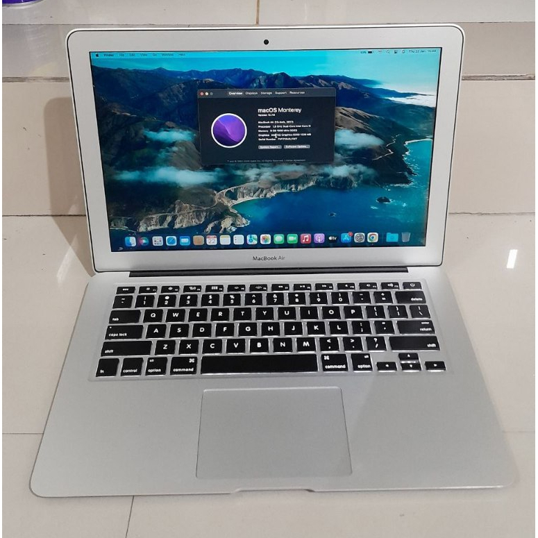 Jual Laptop Second Macbook Air 13" 2017 SILVER Core i5 | RAM 8 GB SSD 256