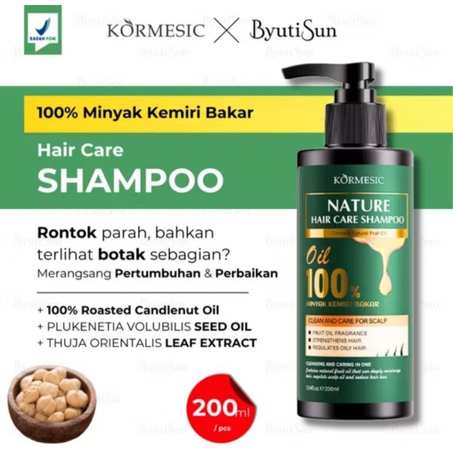 Shampoo Penumbuh Rambut Cepat - Anti Ketombe dan Rontok - Penghitam Rambut Uban
