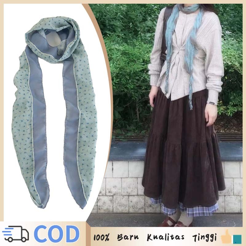 Syal Leher Wanita Korean Style Ringan Dan Lapang Scarft Leher Syal Leher Wanita Scarf Leher Polos