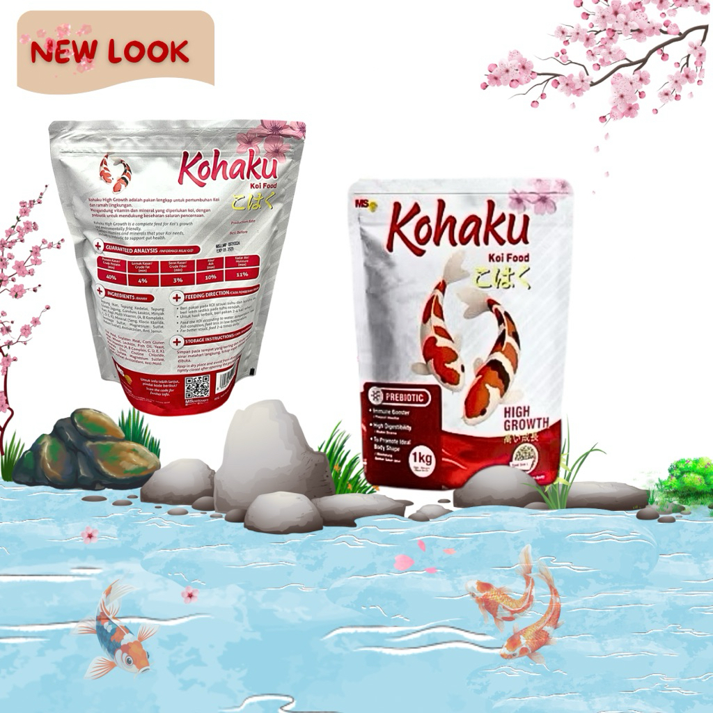 MAKANAN IKAN KOI KOHAKU HIGH GROWTH 1KG