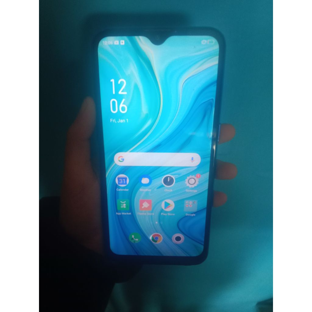 Oppo a1k minus lcd bercak