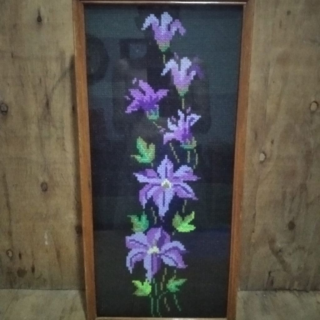 Pajangan hiasan dinding kristik jadul antik vintage lawas kunk