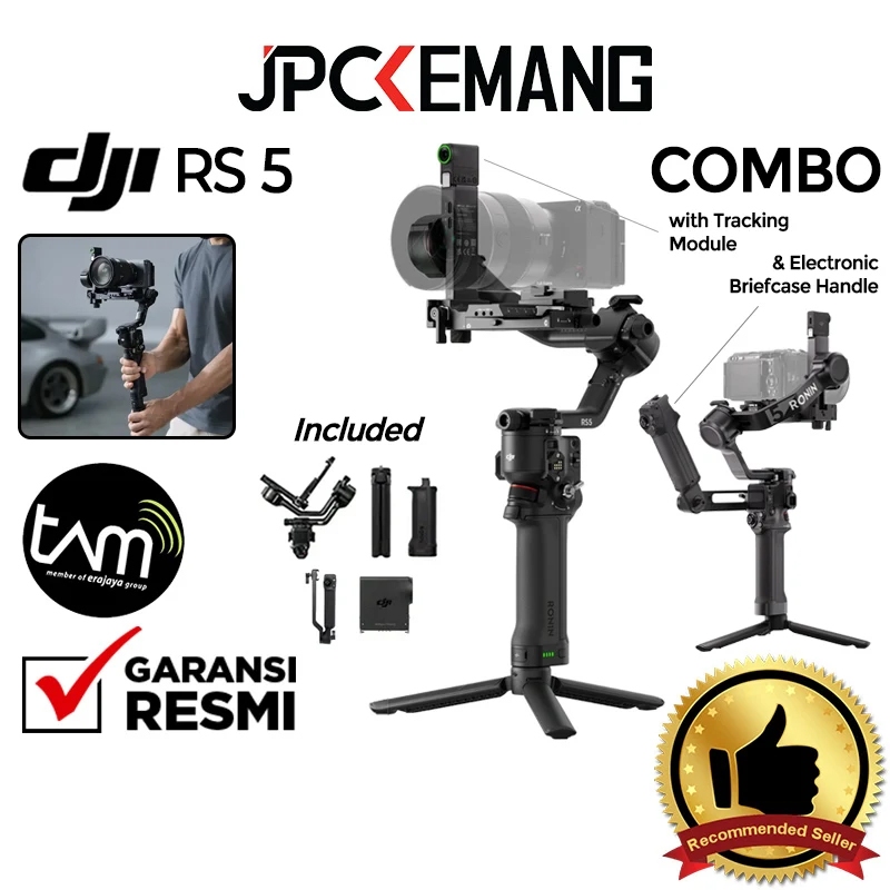 DJI RS 5 BASIC / COMBO Gimbal Stabilizer Camera DJI Ronin S5 DJI RS5 Handheld Gimbal Kamera Garansi 