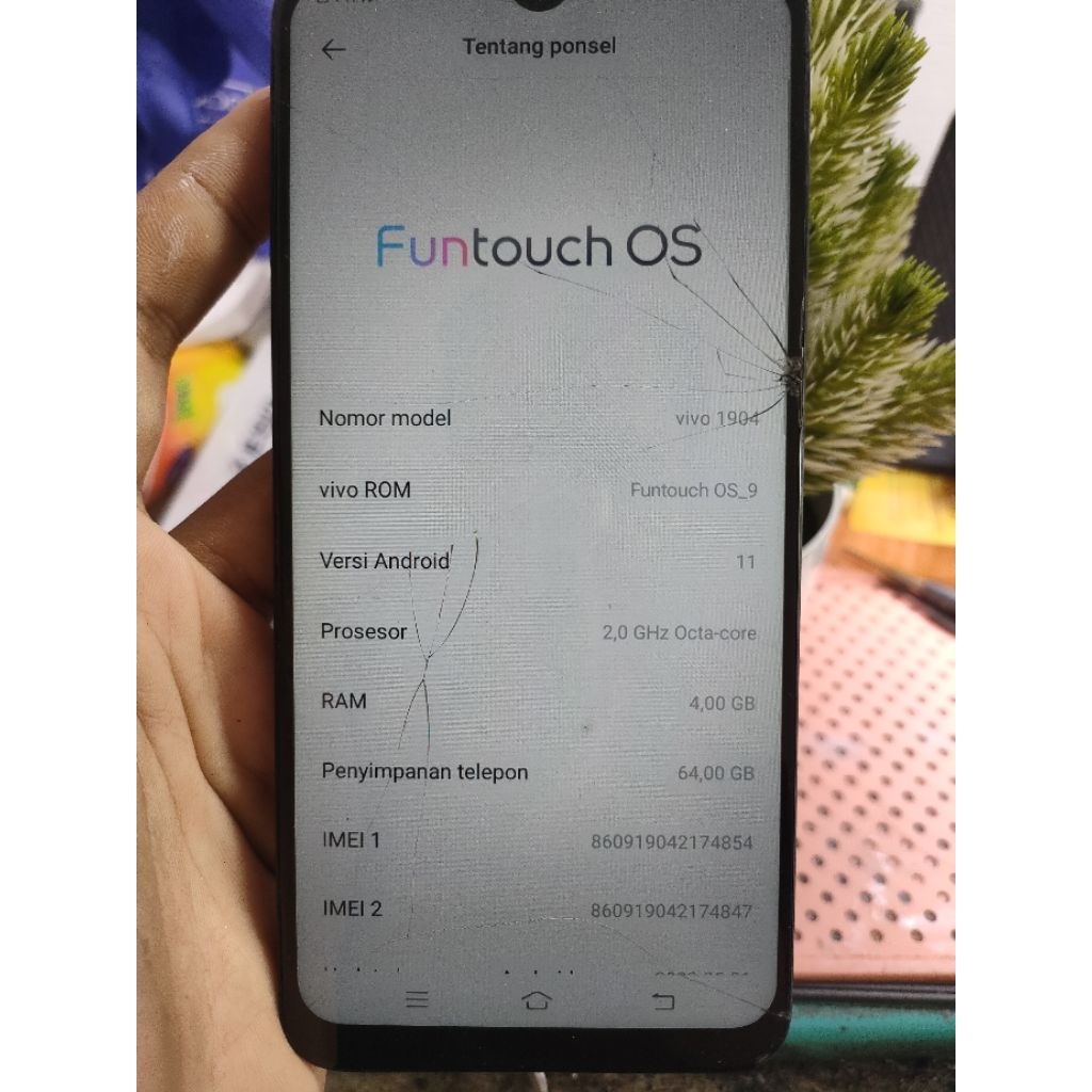 Mesin Vivo Y12 Ram 4/64 Garansi Normal Tested