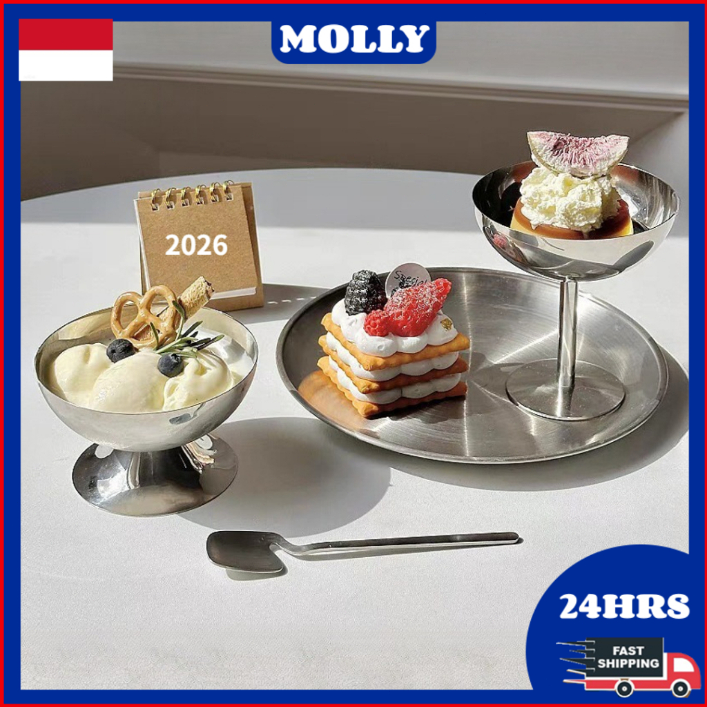 Cangkir Es Krim Stainless Steel Cangkir Makanan Penutup Kopi Cangkir Minimalis Estetika Ko Cangkir T