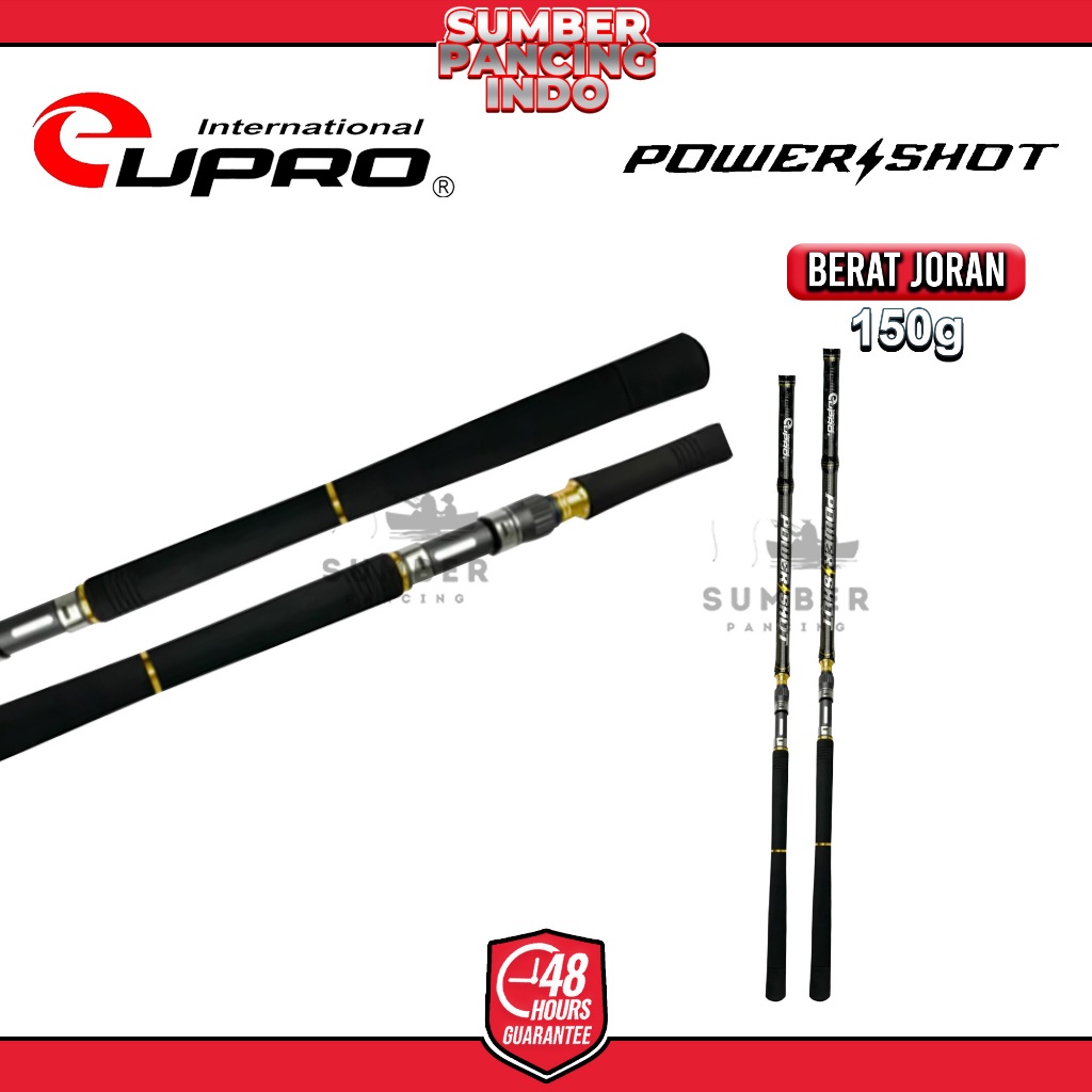 EUPRO Joran Pancing Spinning POWER SHOT Hi-Carbon Blank Extra Strong Saltwater Game Joran Pancing Ji
