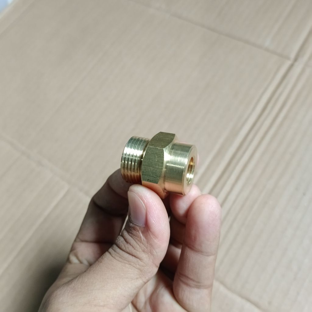 Connector Adaptor Nepple 1/4 Female To M22 Male FemaleConnector Adaptor Nepple 1/4 Female To M22 Mal