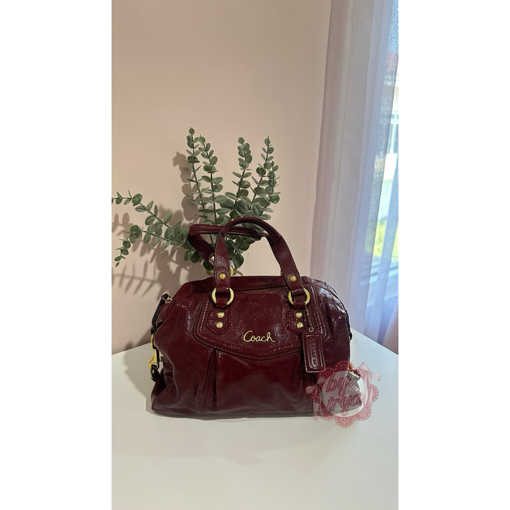 Coach Vintage Ashley Satchel Bag Patent Leather