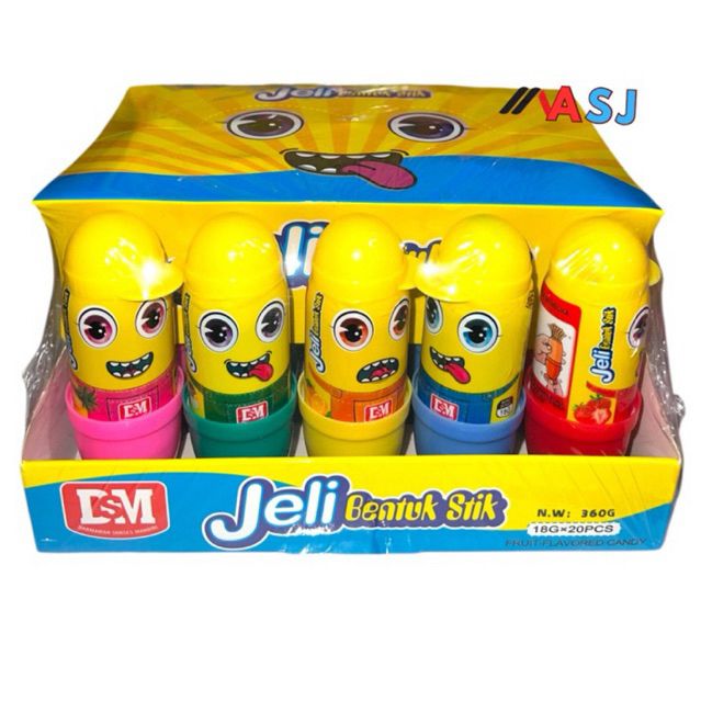 Permen Jelly Minion Jumbo Isi 20pcs Rasa Manis
