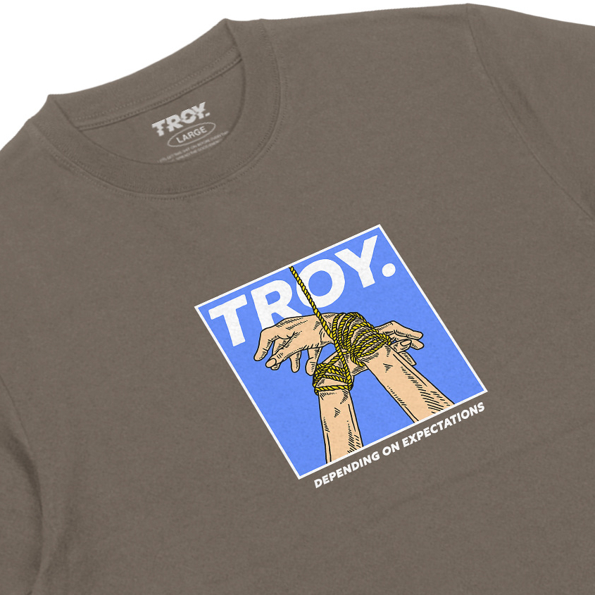 Troy Company Tshirt Maple Brown Oportunis - Kaos Lengan Pendek Kaos Coklat Maple MTD 2730