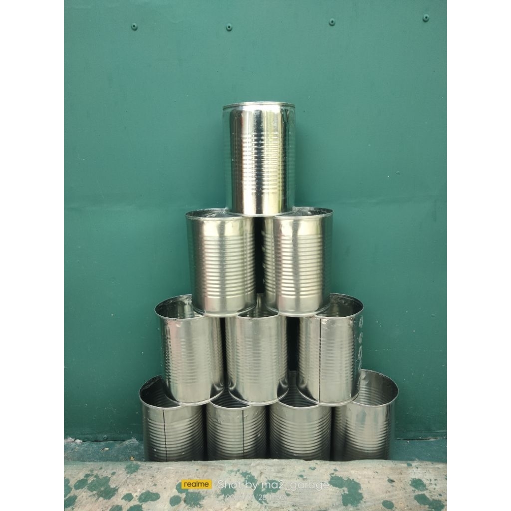 Kaleng susu bekas bersih untuk kerajinan tangan atau buat bahan petasan mercon sepirtus atau buat ma