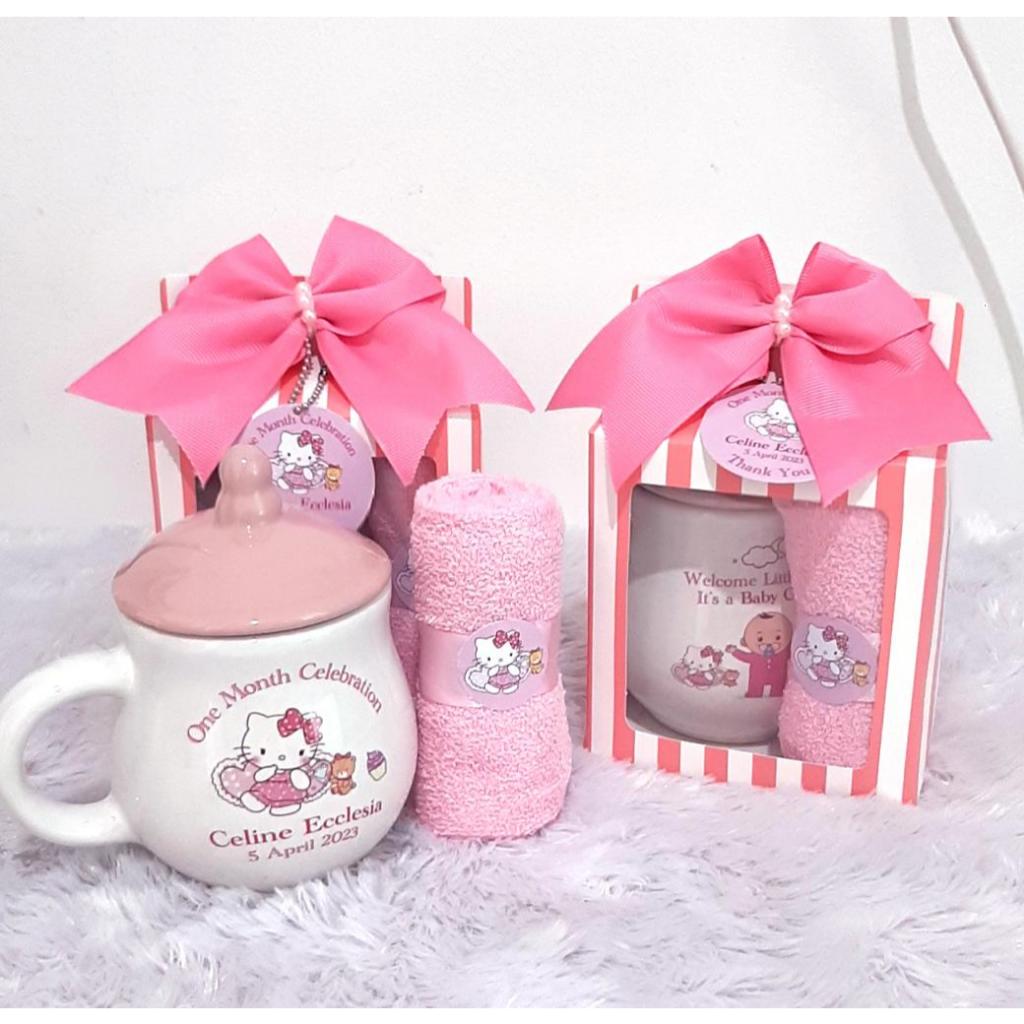 Souvenir Mug Dot + Handuk kemas soft box