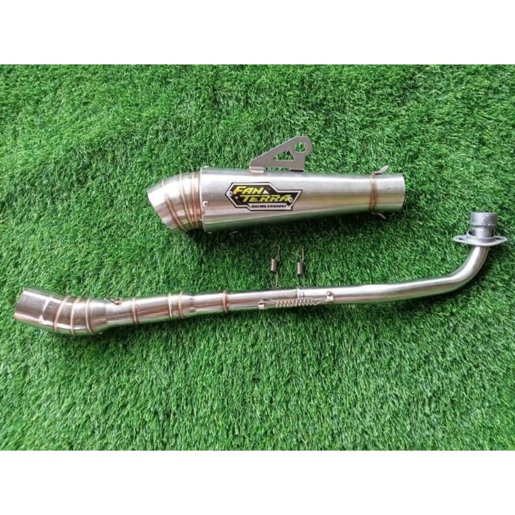 Knalpot Motor Fantera Keong Sarangan Setengah Buat Motor Smash Shogun Blade Supra x125 Revo