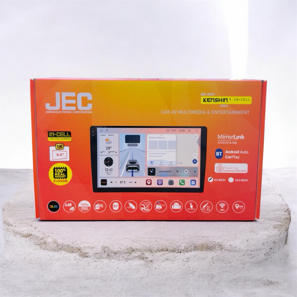 HEADUNIT ANDROID  2/64 JEC - AUDIOBANK9,5inch Incell AB-TV6912