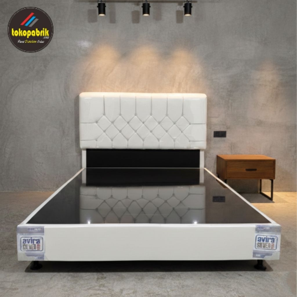 Divan avira 1set divan box + sandaran divan 160x200 divan springbed 180x200 alas kasur murah