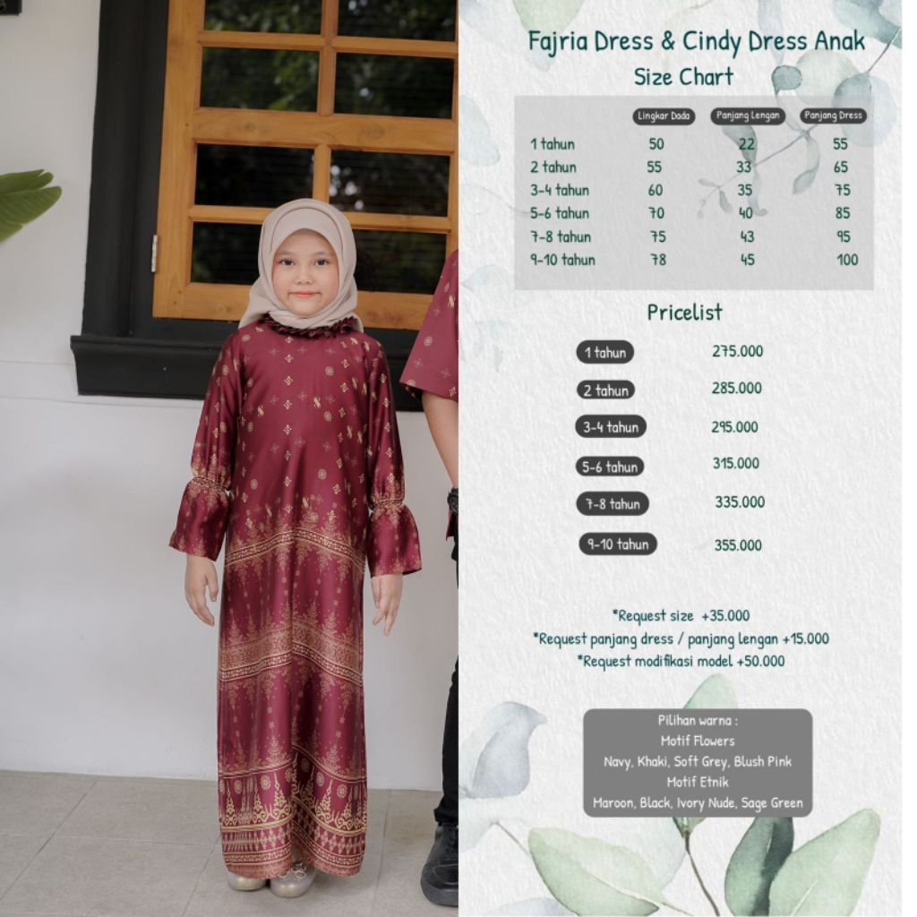 Dress Etnik Anak