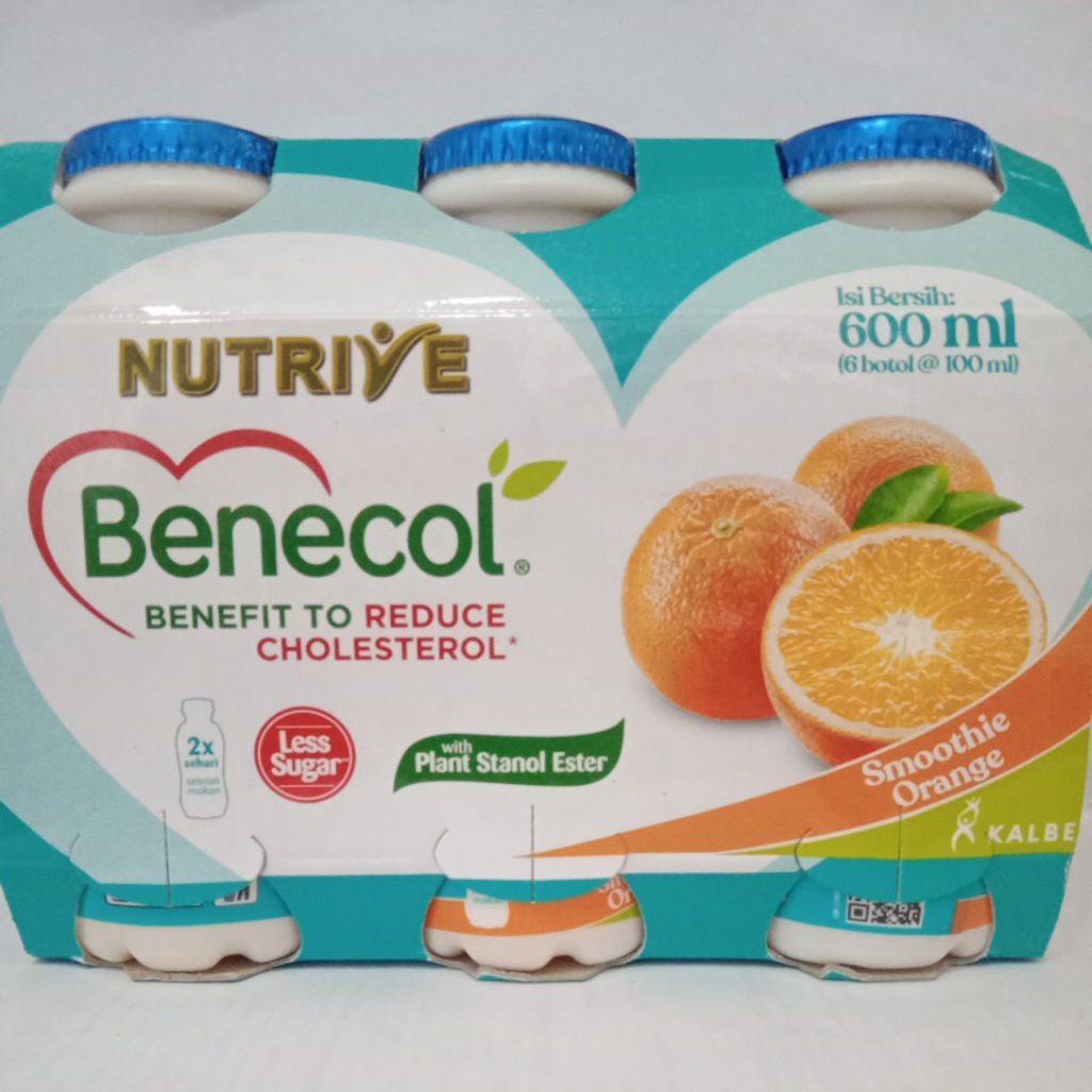 benecol smootie orange 100ml menurunkan kolesterol