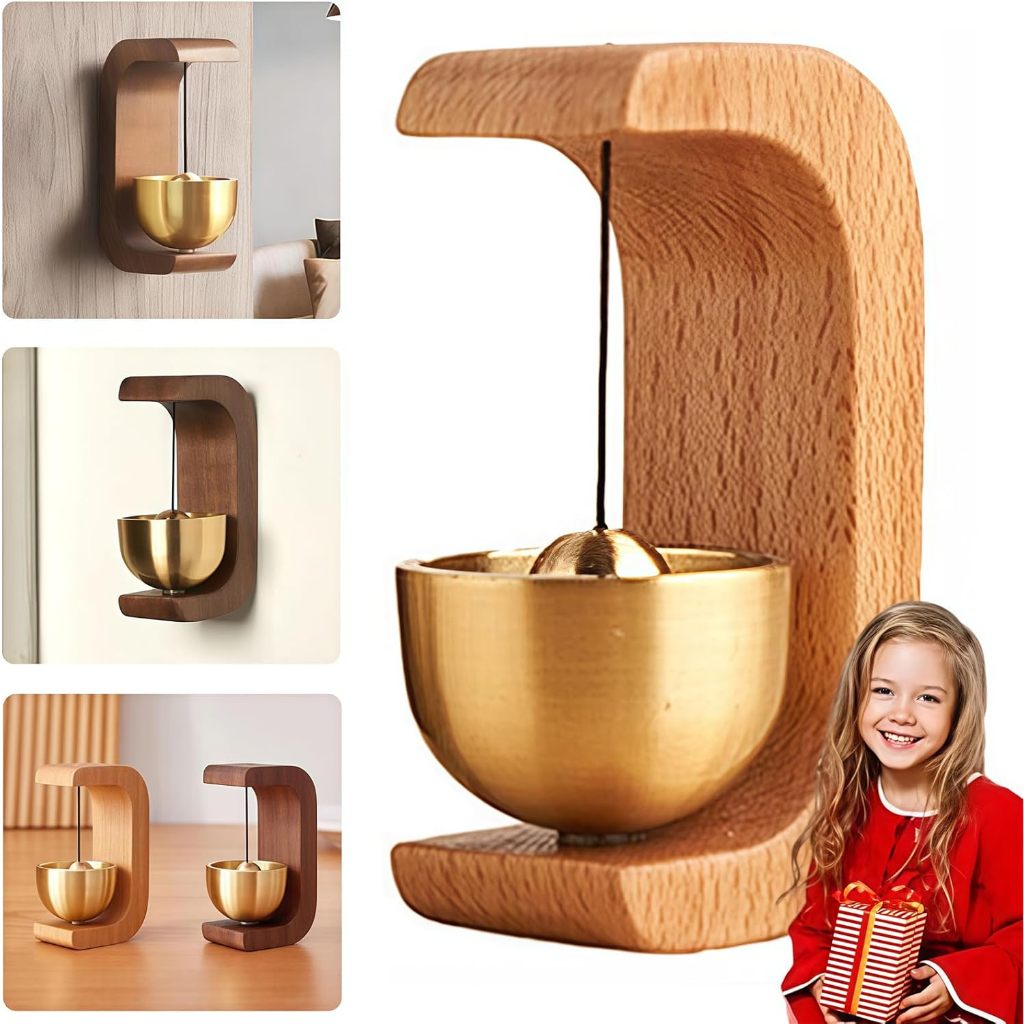 Bel Pintu Lonceng Kuningan Lonceng angin di rumah Bel Pintu Mewah Yang Ringan Magnetic Wind Chimes D