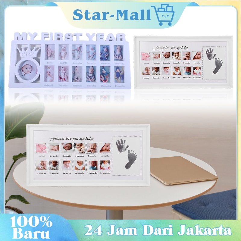Bingkai Foto First Year Baby 12 Month / Bingkai Frame Foto Bayi My First Year Baby 12 Bulan