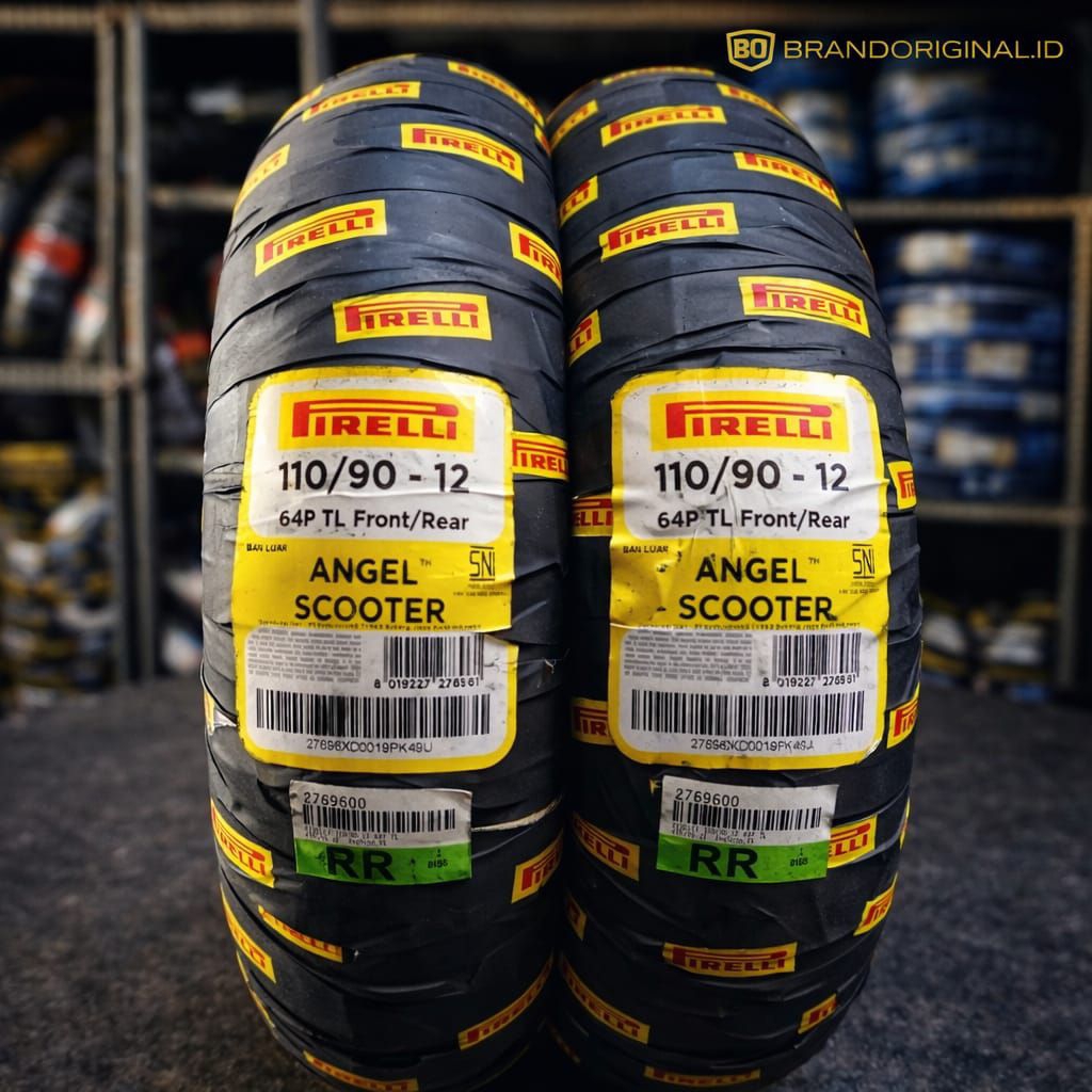 Ban Pirelli Angel Scooter 110/90-12 Tubeless Ring 12 Harian Nyaman