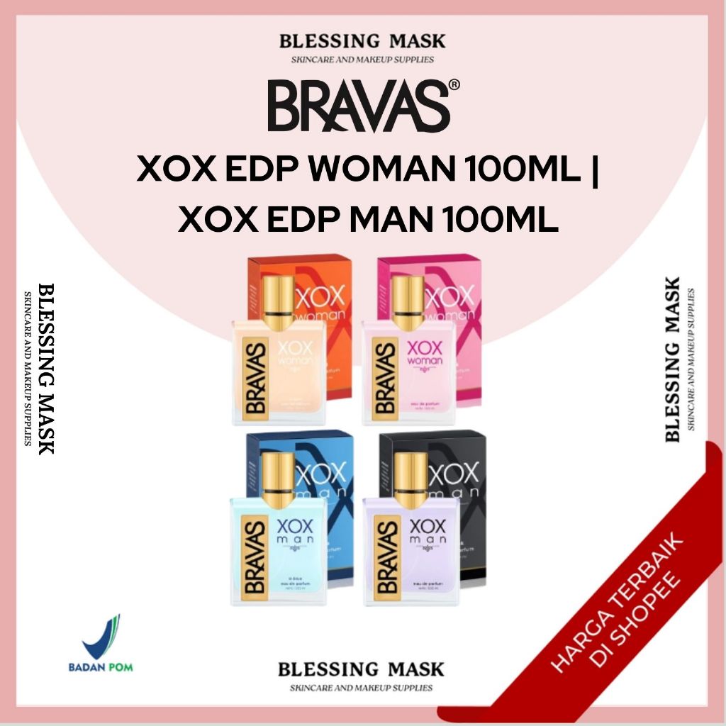 Bravas | Brasov XOX EDP (Eau De Parfum) BRASOV - 100 ML | Brasov Parfum  | Blessingmask