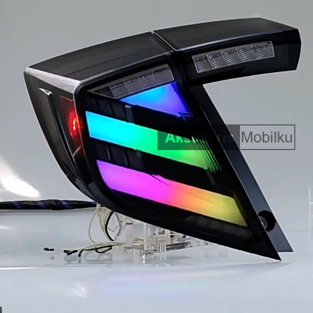 Stoplamp Civic Turbo RGB Hatchback Led Bar Mugen Style Import