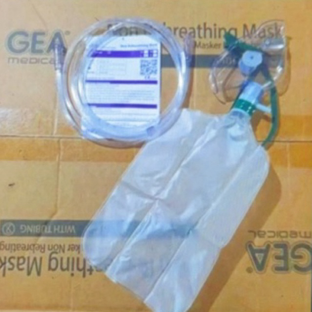 masker oksigen non rebreathing nrm bayi infant GEA