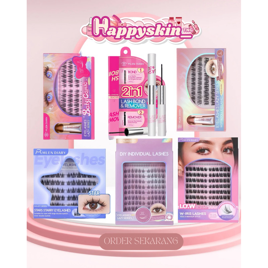 Mlen Diary (bulu mata cat eye, sunflower, wipsy, stars, sun, W-IRIS)