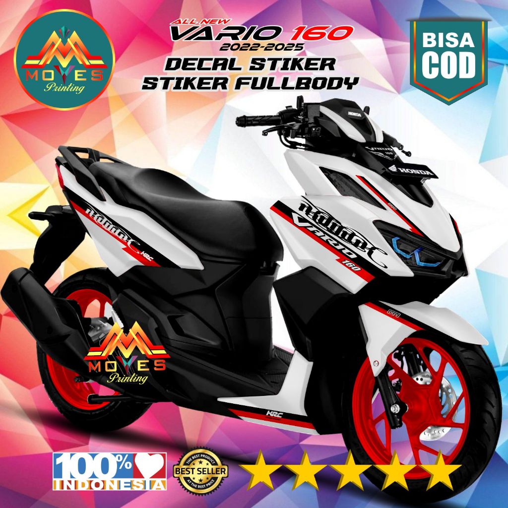 Decal all new Vario 160 2022-2025 full body stiker decal full body vario Hrc putih