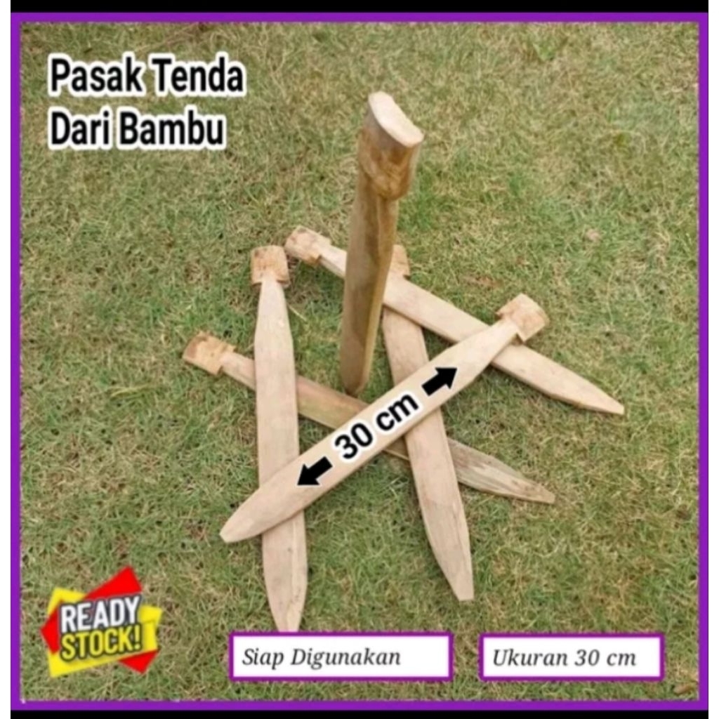 pasak tenda ukuran 30 cm