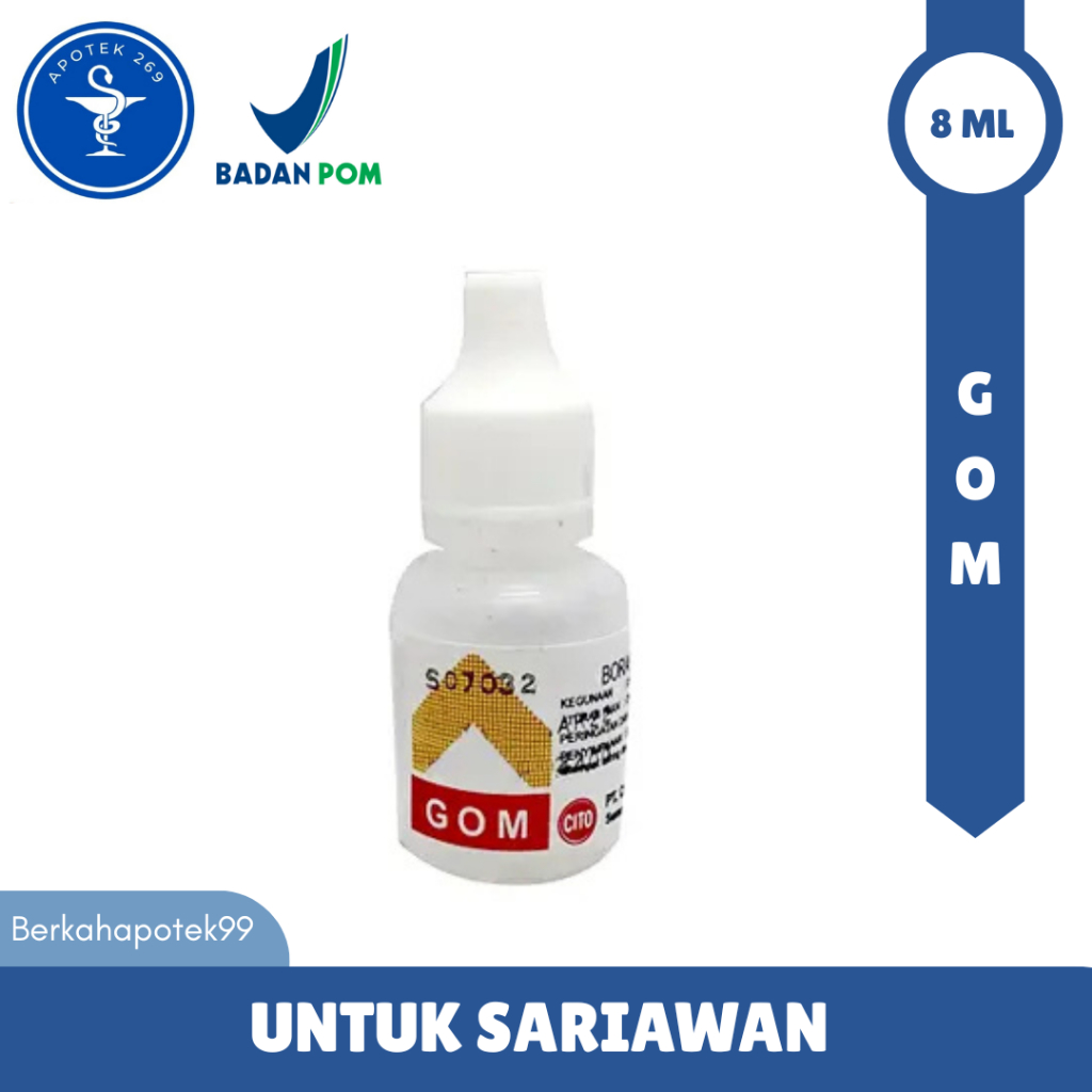 GOM BORAKS GLISERIN 10% LARUTAN 8 ML BOTOL