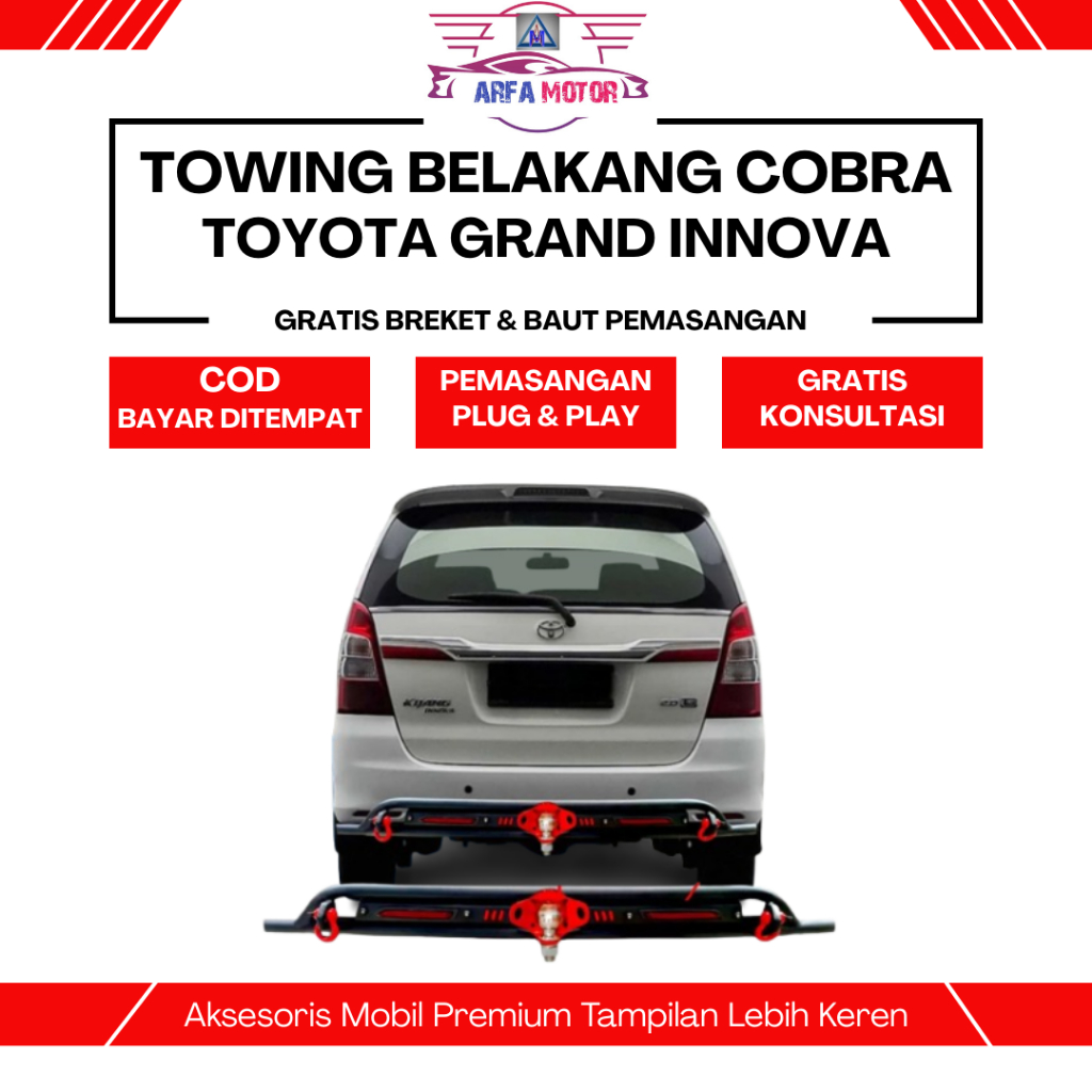 Towing Belakang Innova Lama Cobra Besi Bumper Belakang Innova Lama Cobra Sevencode