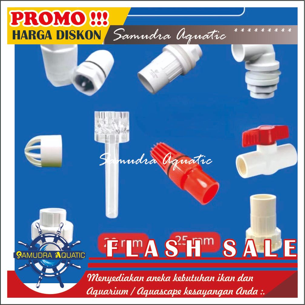 Sambungan Pipa TY Sump Filter Bawah | Sambungan Pipa TY Aquarium Atau Setara Atau UPVC | Filter Chin
