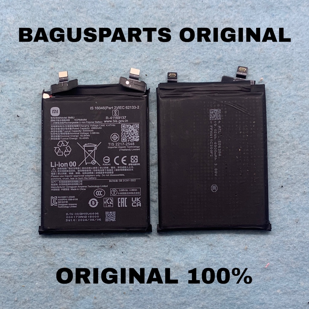 BATERAI BATTERY BATRE BATERAY BM5U XIAOMI REDMI NOTE 13 PRO PLUS 5G / NOTE 13 PRO + 5G ORIGINAL COPO