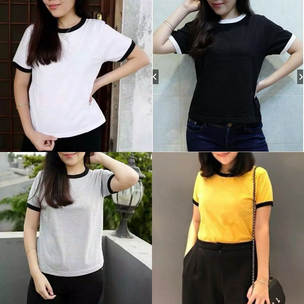 RINGER TEE / ringer tee polos / ringertee / kaos list