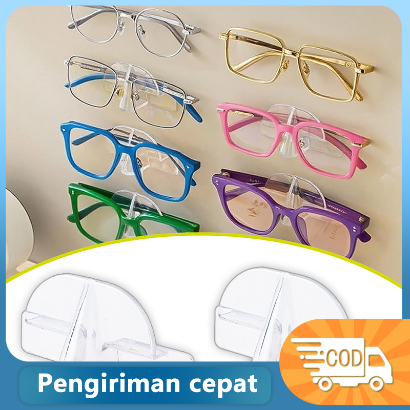 Penyimpan Kacamata untuk Dinding /Tempat Pajangan Kacamata /Rak Kacamata Tempel Dinding