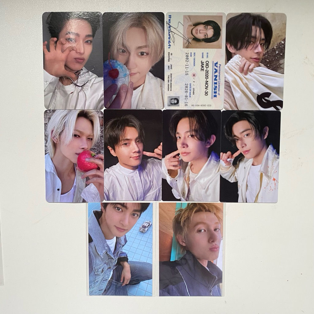 PC ENHYPEN CORTIS OFFICIAL PHOTOCARD ALBUM THE SIN VANISH FUGITIVES VER YOI JAPAN DESIRE UNLEASH SEA