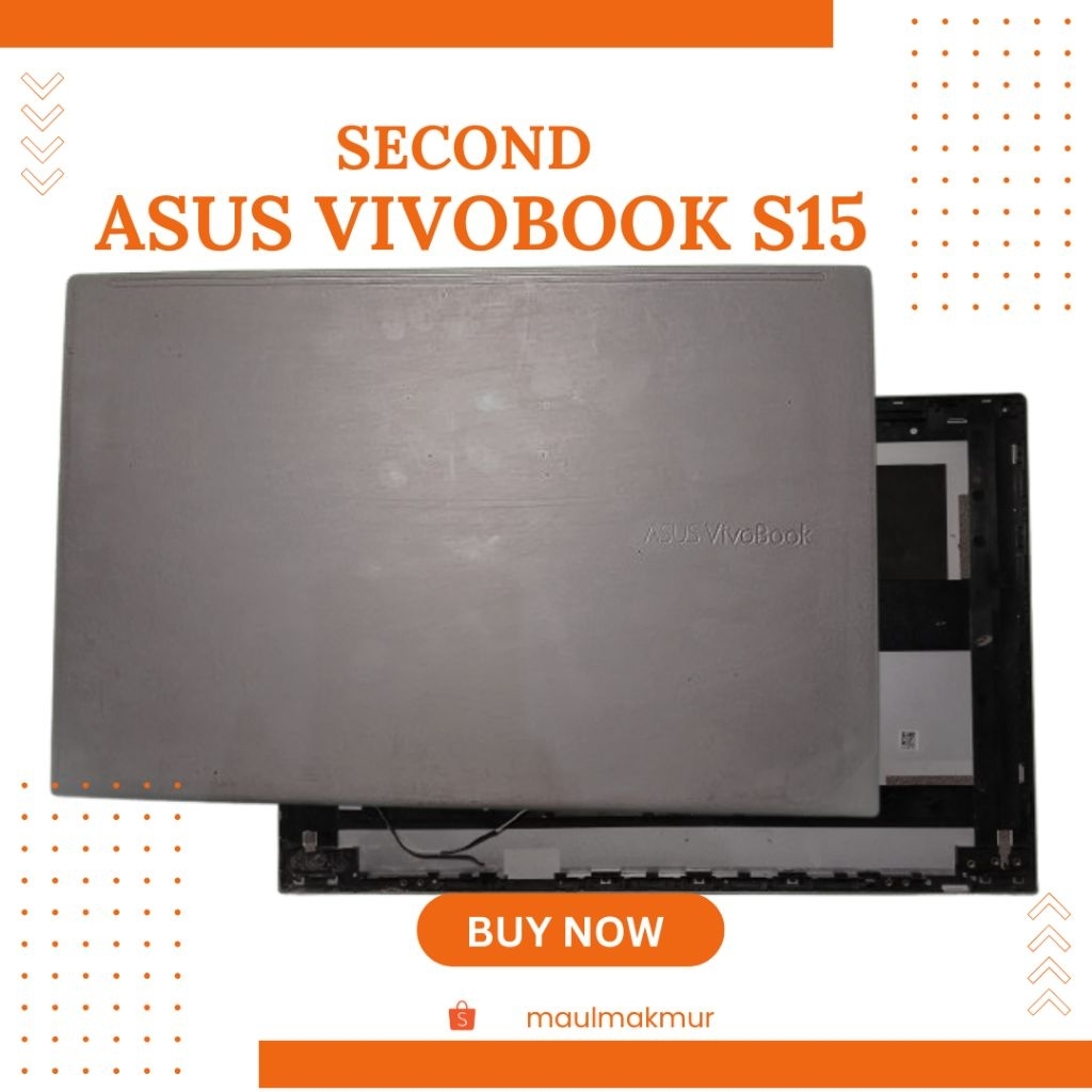 SECOND Casing Laptop Hardcase | Asus Vivobook S15 K513 X513 S5600 | Case A Bagian Belakang LCD LED L