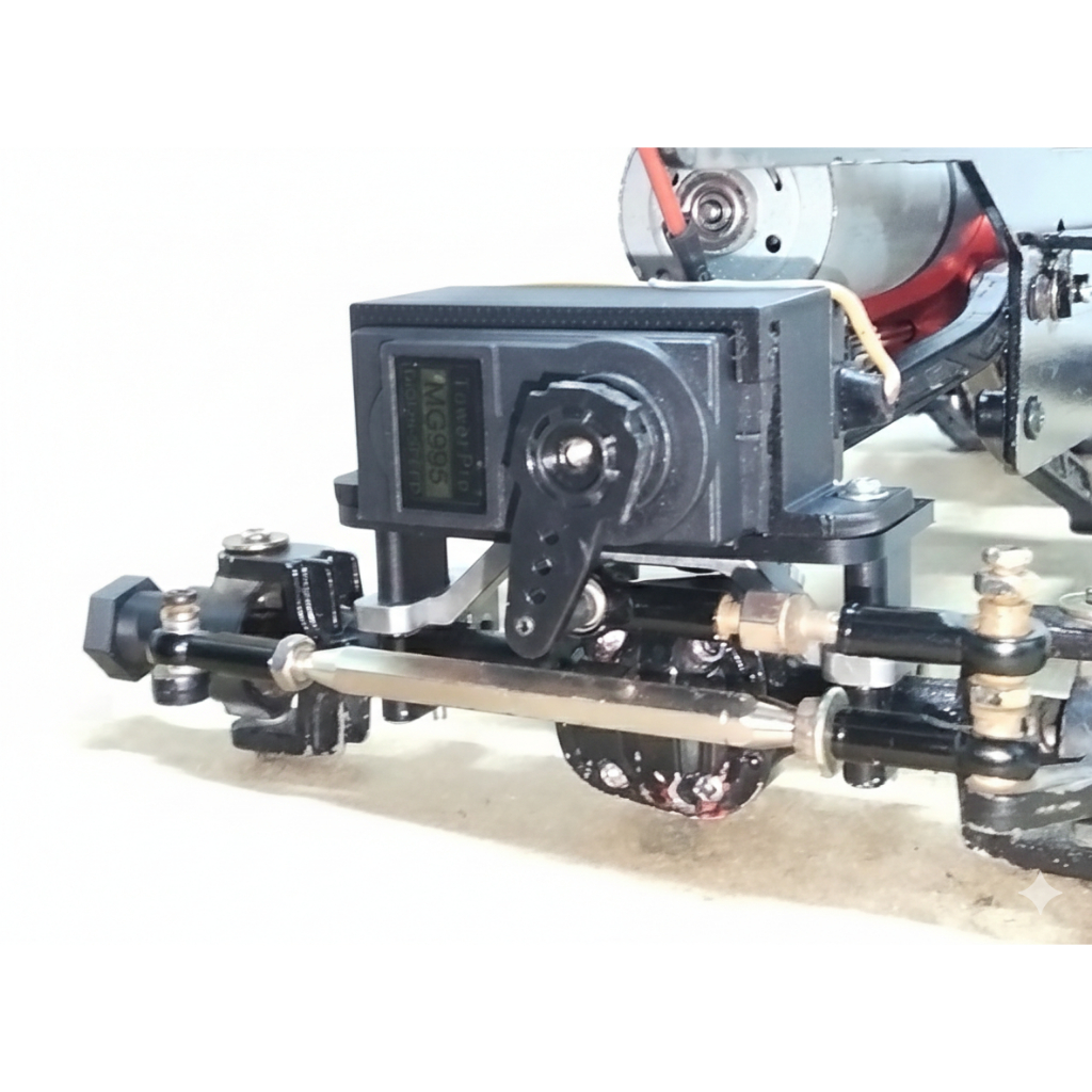 RC Parts Custom - MN Series - MN99 - Mounting / Bracket Servo Besar (Servo RC 1/10) - Upgrade RC Cra