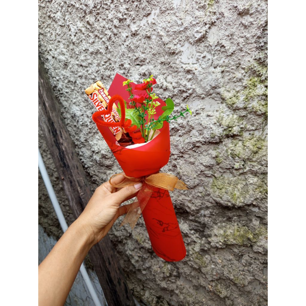 buket coklat valentine/bouquet Silverqueen/hadiah/ulang tahun