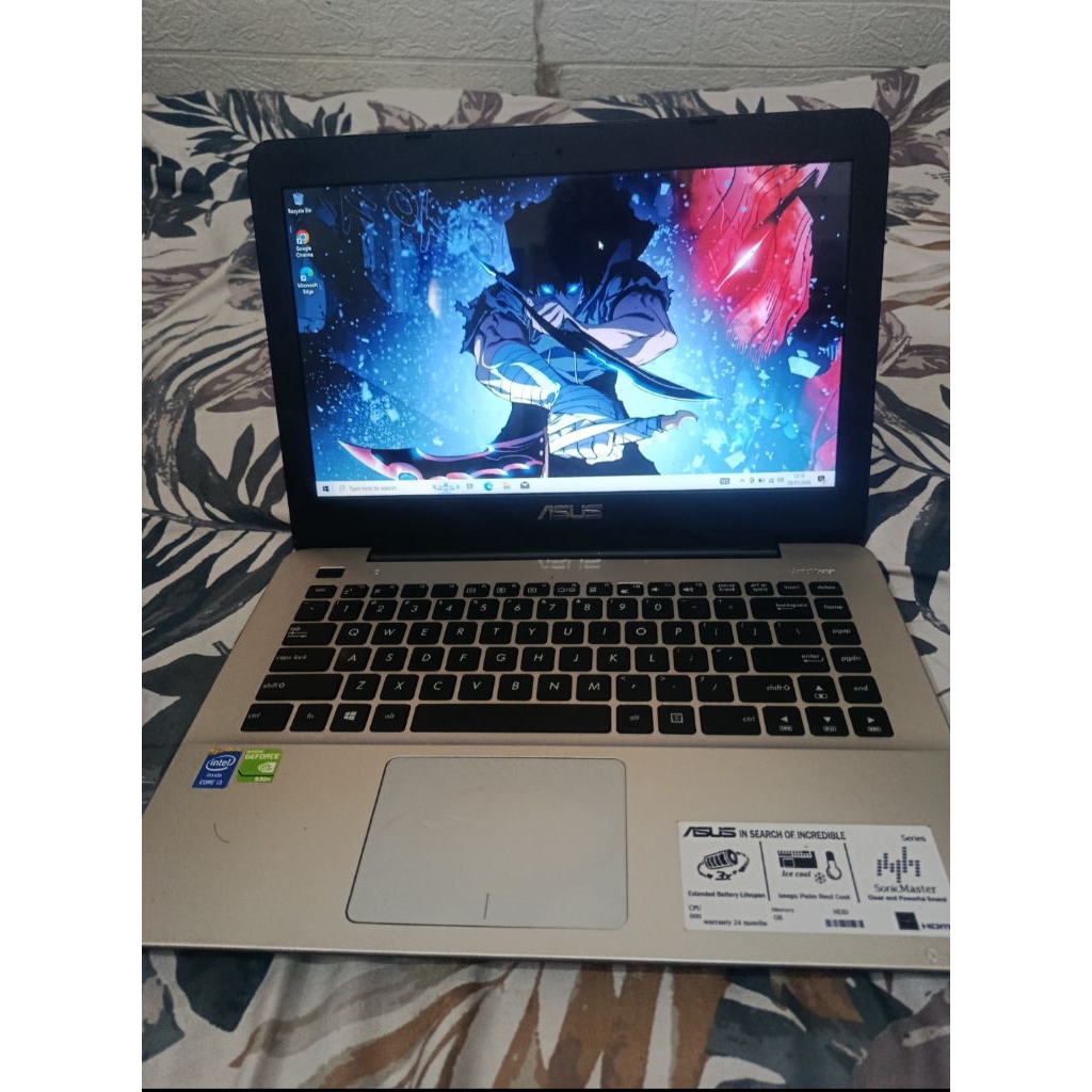 asus x455l core i3 gen 5 dobel vga 930 m