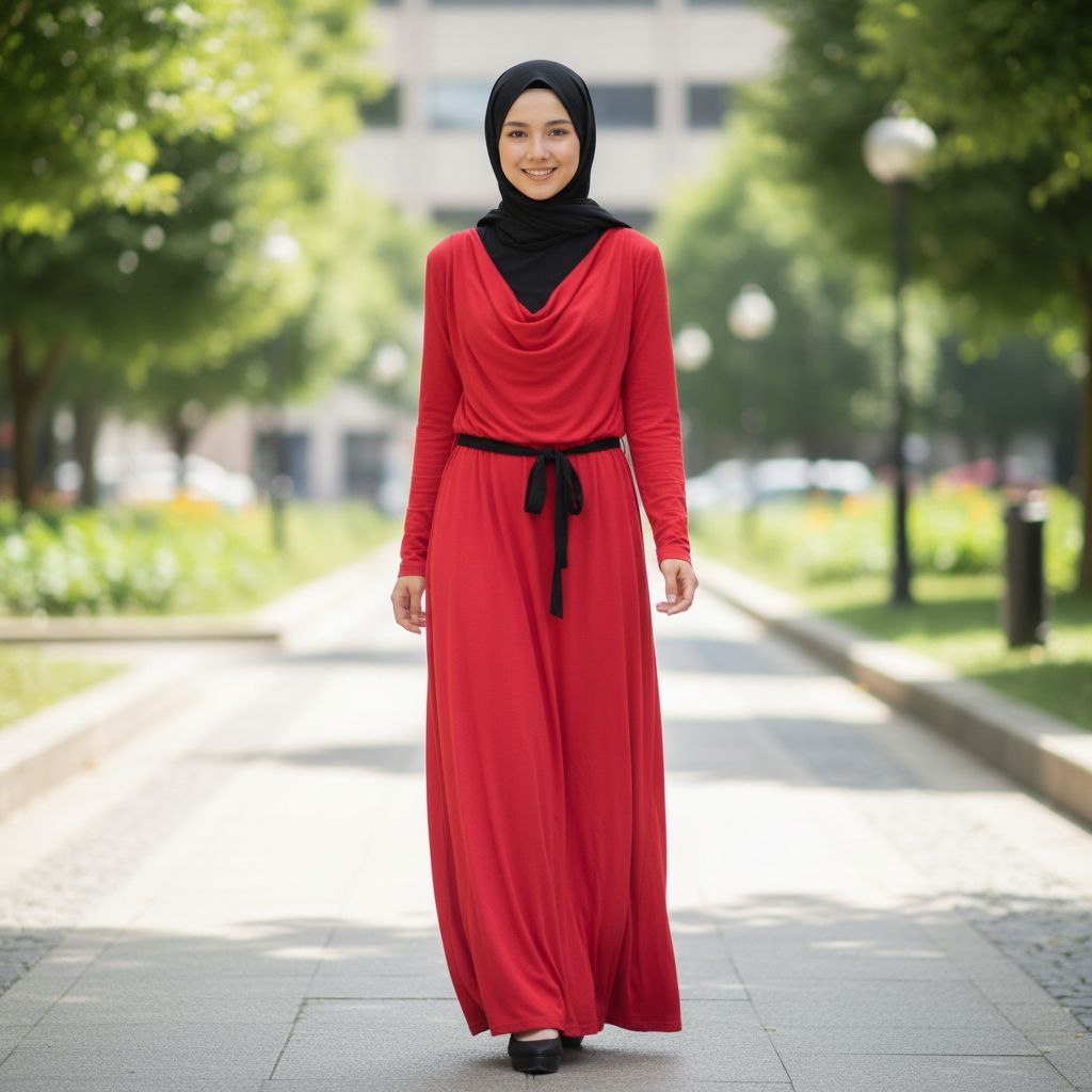 NAFA Collection | Gamis bahan cotton combed
