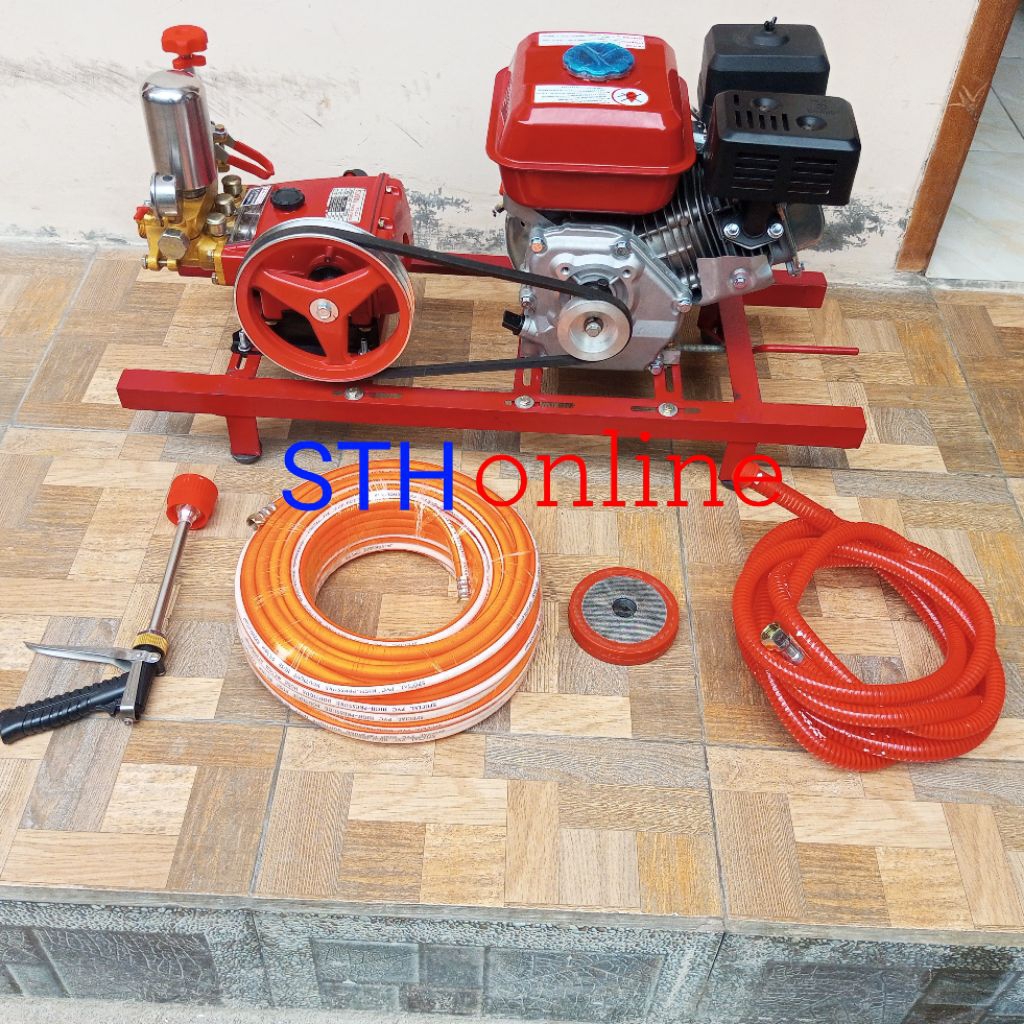 Mesin power sprayer komplit selang dan stik