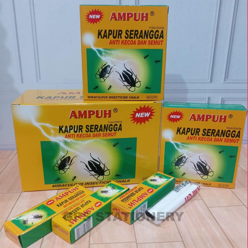 Kapur Serangga anti Kecoa dan Semut AMPUH / Kapur Ajaib