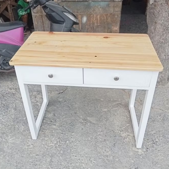 meja kantor/belajar komputer kayu jati Belanda