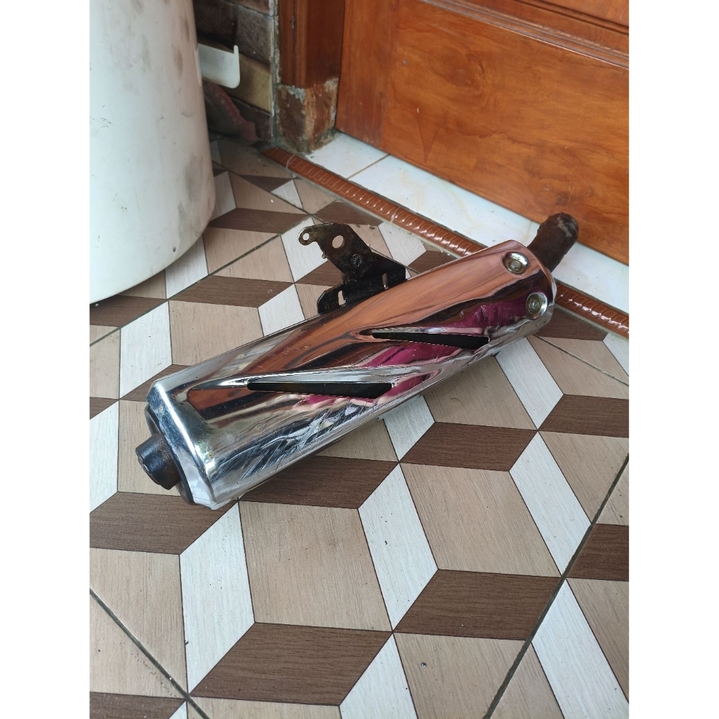 slencer slenser knalpot kenalpot ori standar yamaha vixion old lama original ori asli second