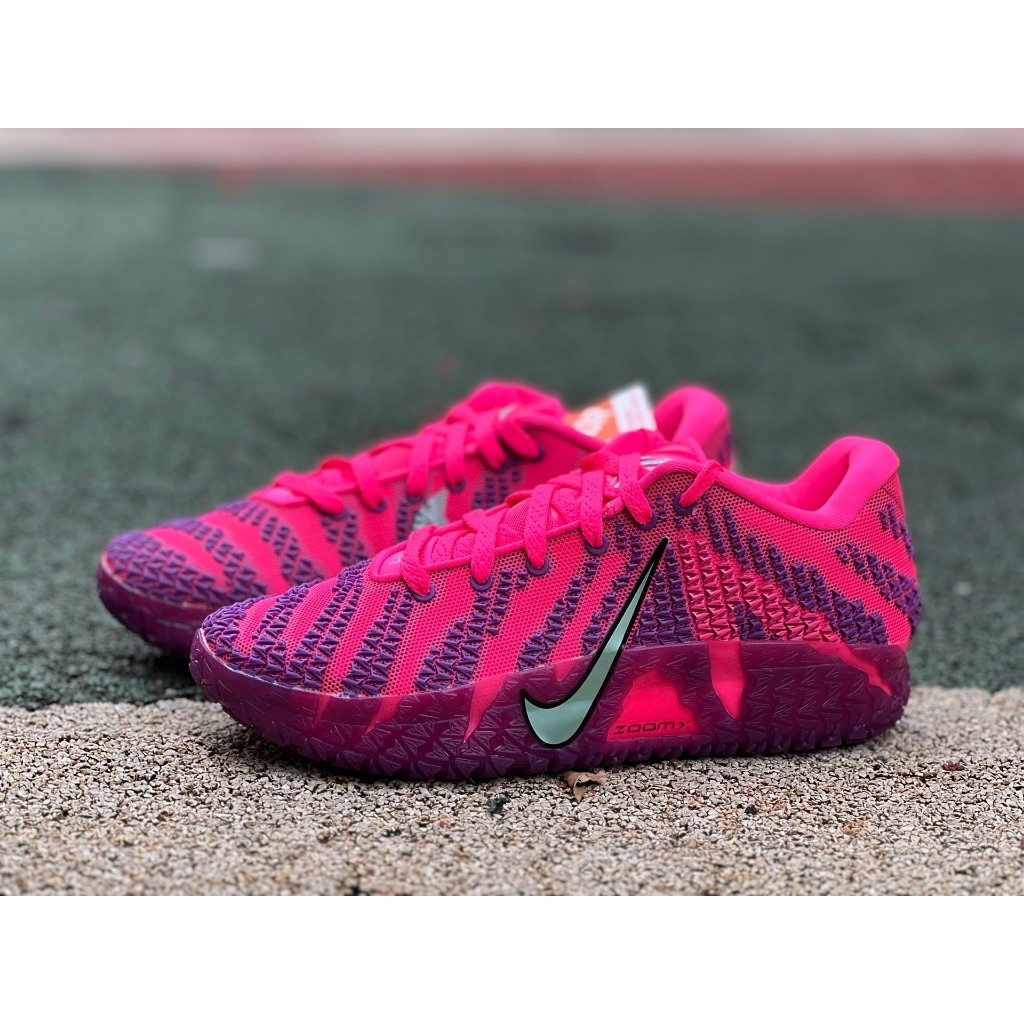 Ja 3 Ja Morant Men's Low Top Basketball Shoes Purple Red Comfortable Non-Slip Wear-Resistant Sneaker